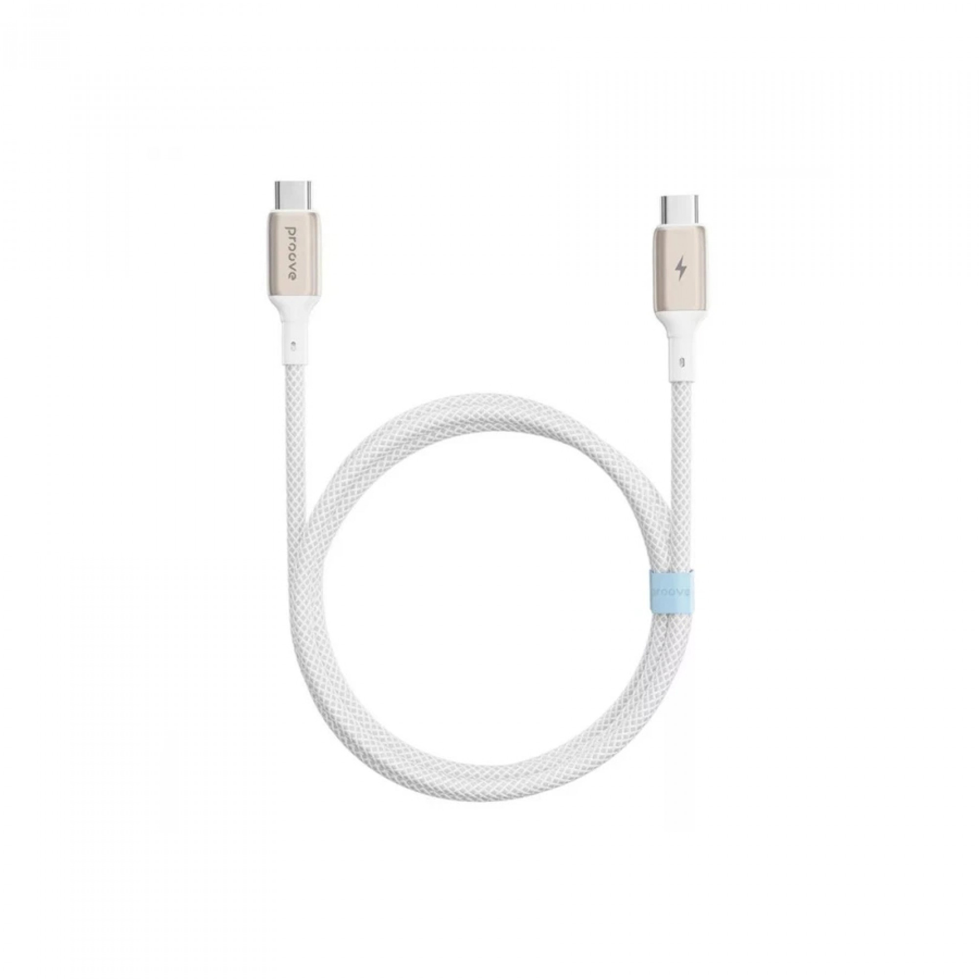 Кабель Proove Dense Metal Type-C to Type-C 60W (1m) White